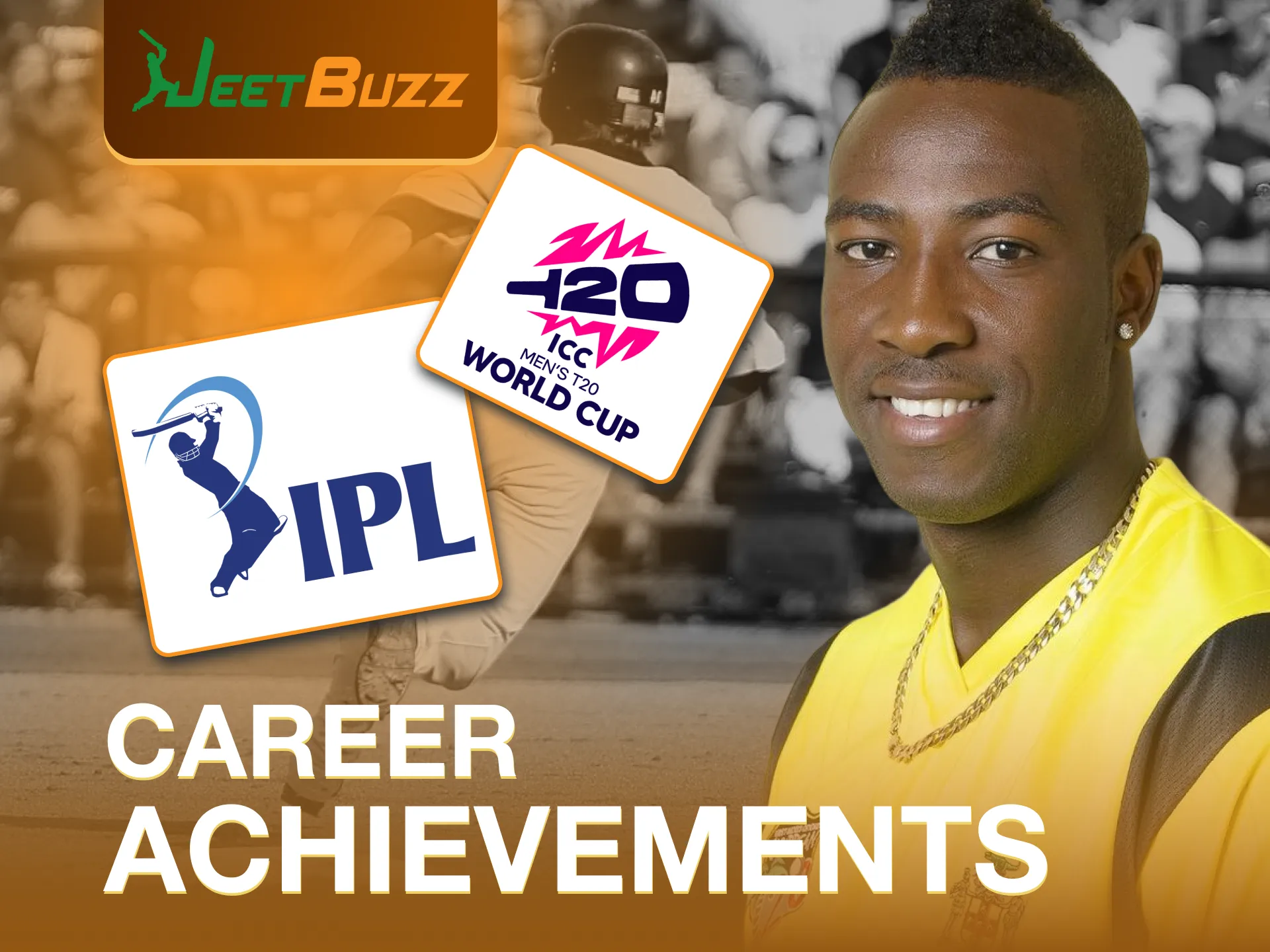 Andre Russell's achievements make JeetBuzz proud to have him.
