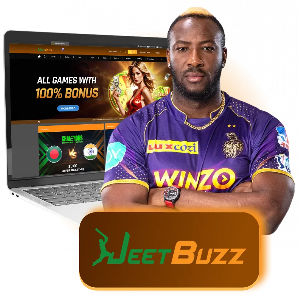 Andre Russell joins JeetBuzz as the new ambassador.