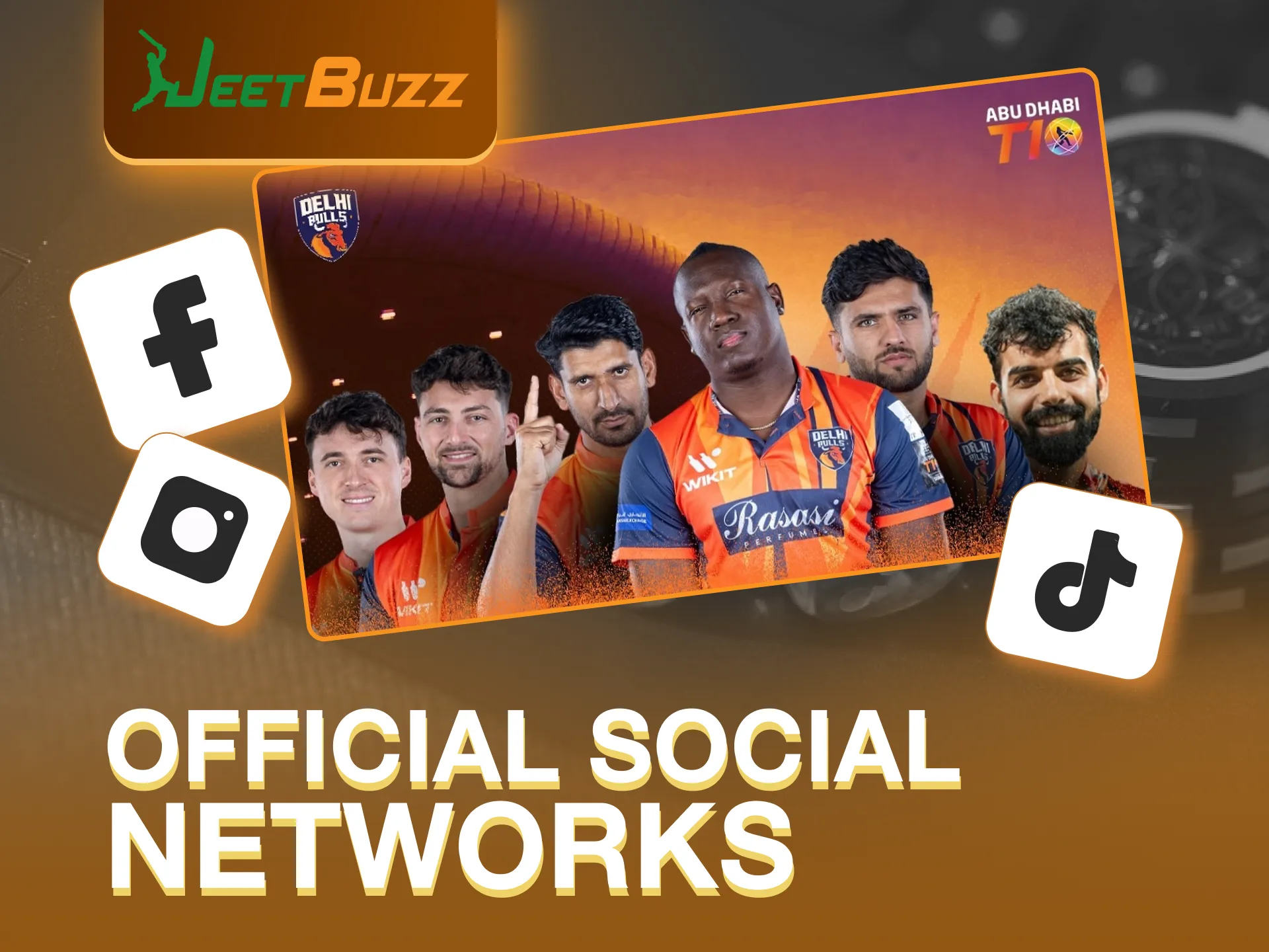 Subscribe to Delhi Bulls' social media, supported by JeetBuzz.